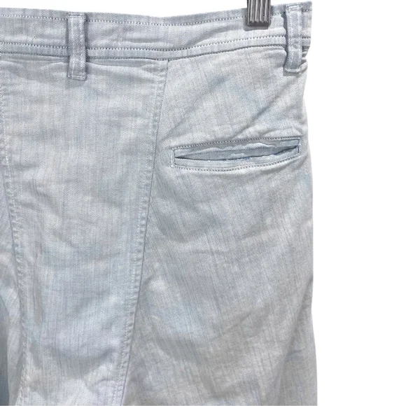 * Superfine Chase Slouch Crotch Mid Rise Chambray Slim Jeans Size 26